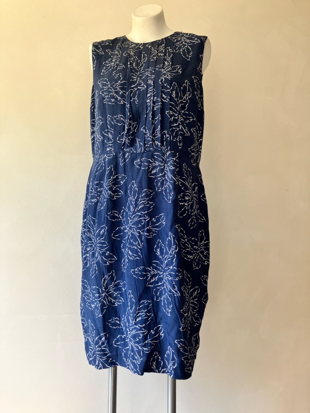 Pendleton | Floral Print Sleeveless Pleated Knee Length Dress